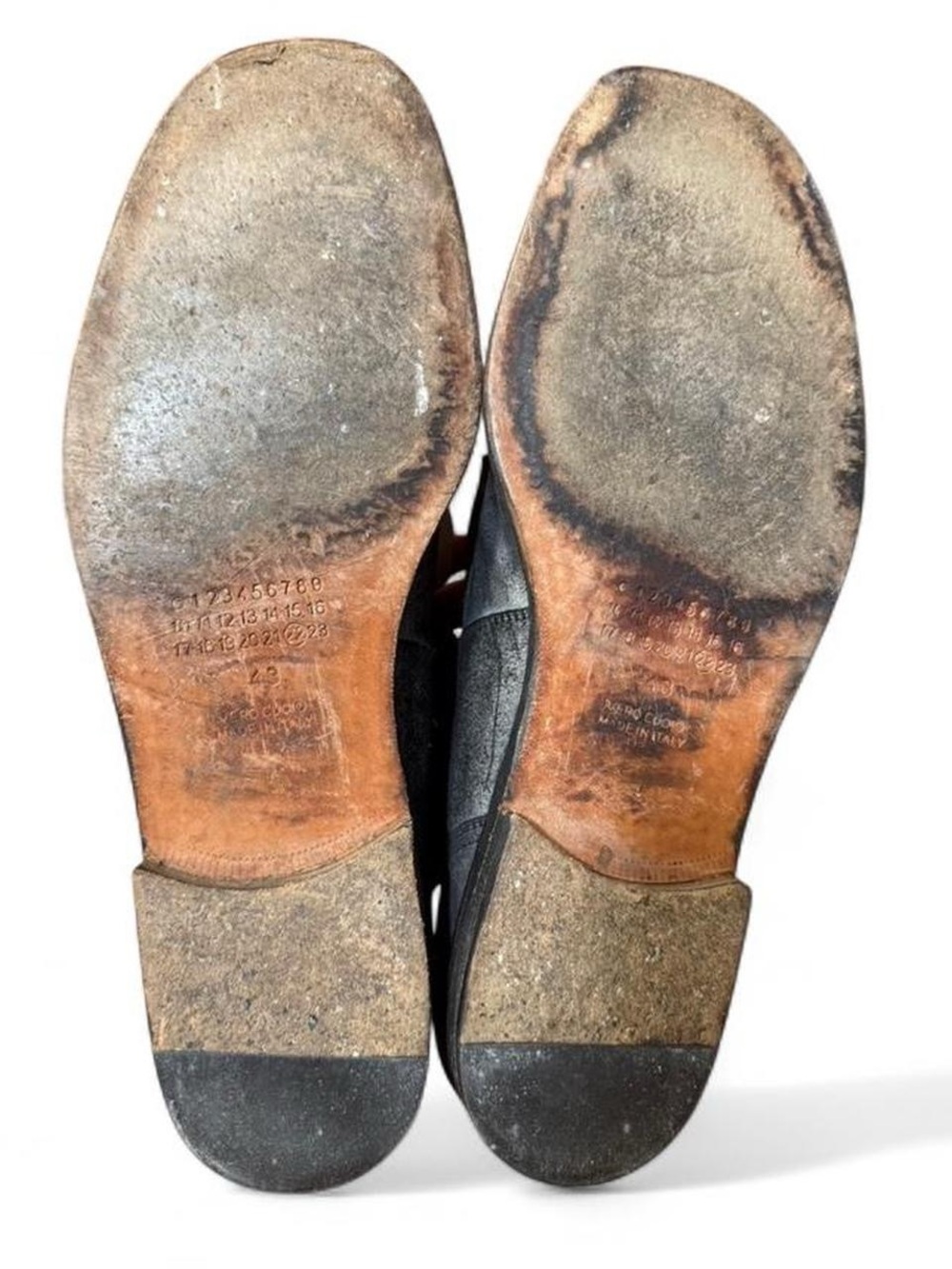 Maison Margiela Distressed Suede Combat Boots - Picture 6 of 8